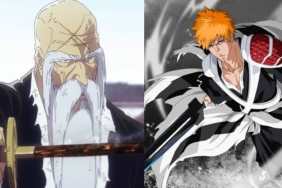 Shigekuni's Ryujin Jakka and Ichigo's Zangetsu in Bleach
